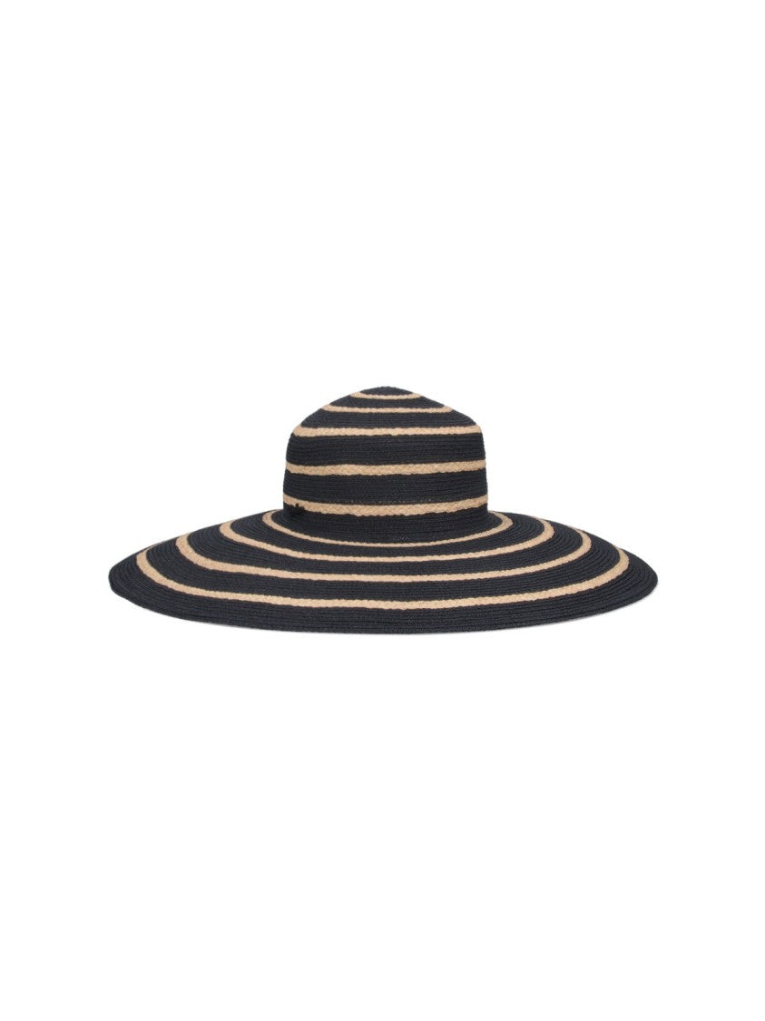 Borsalino Carmen' Hat – Black/Beige
