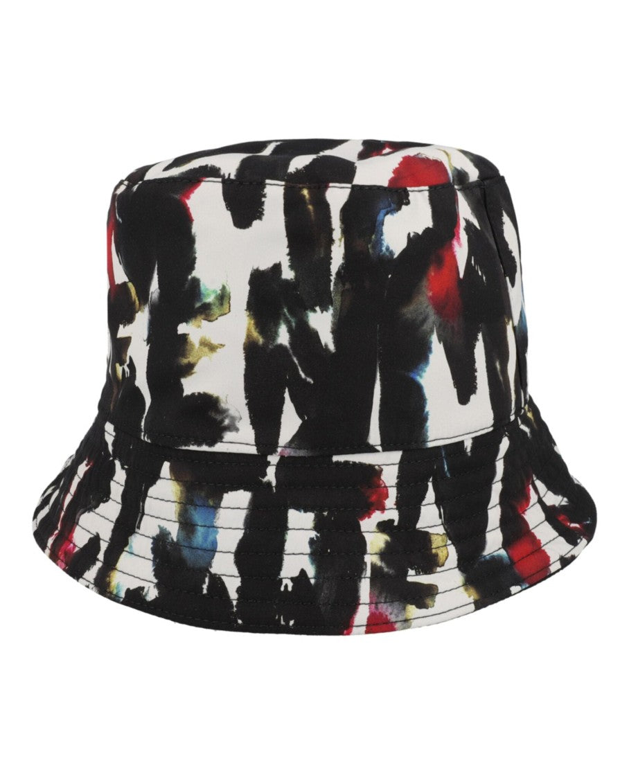 Alexander Mcqueen Watercolor Logo Bucket Hat