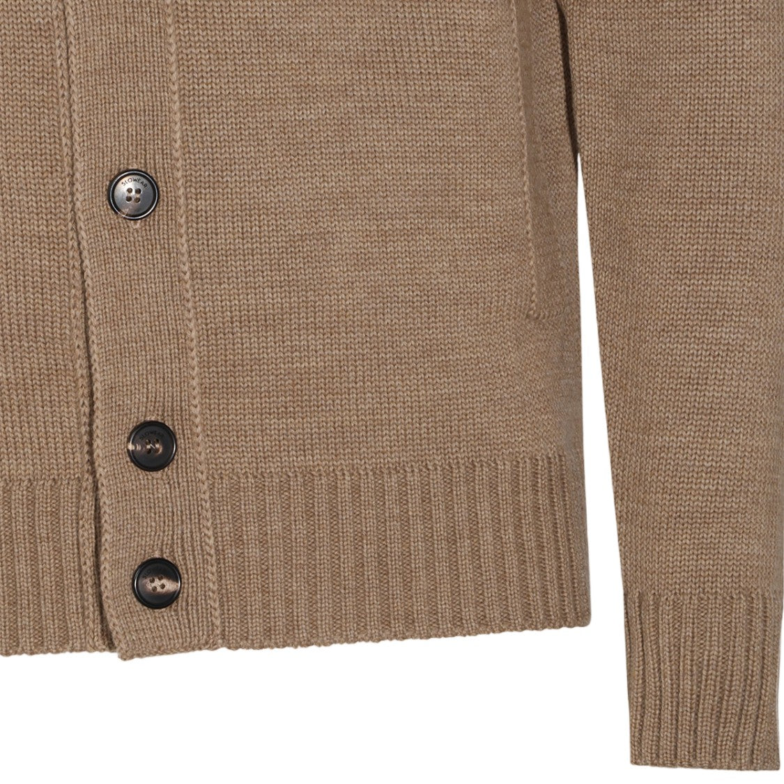 Zanone Knitted Sweater With High Ribbed Collar And Button-Down Front