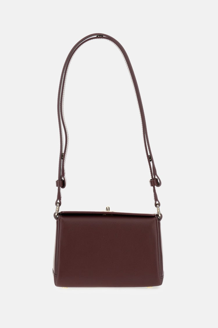 Plan C Burgundy Smooth Grain Calfskin Mini Shoulder Bag
