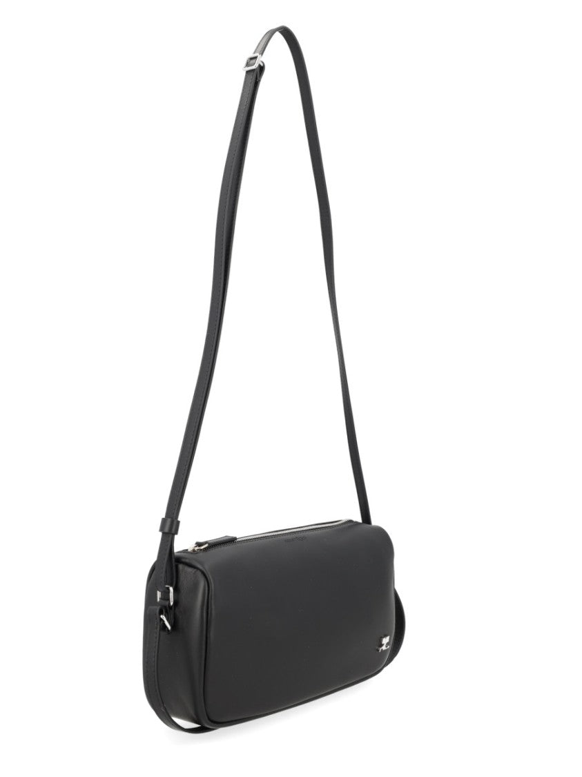 Courrèges Three Sixty Structured Leather Shoulder Bag