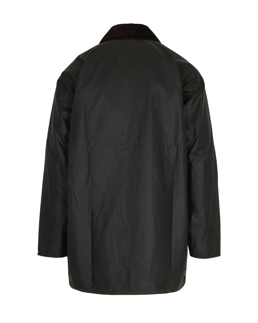 Barbour Beaufort Wax Jacket In Archive Olive