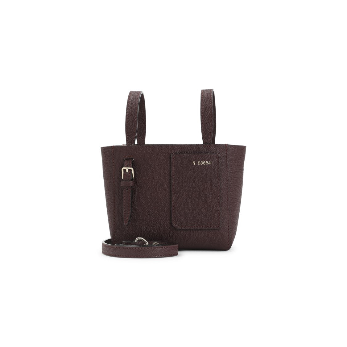 Valextra Structured Calf Leather Shoulder Bag