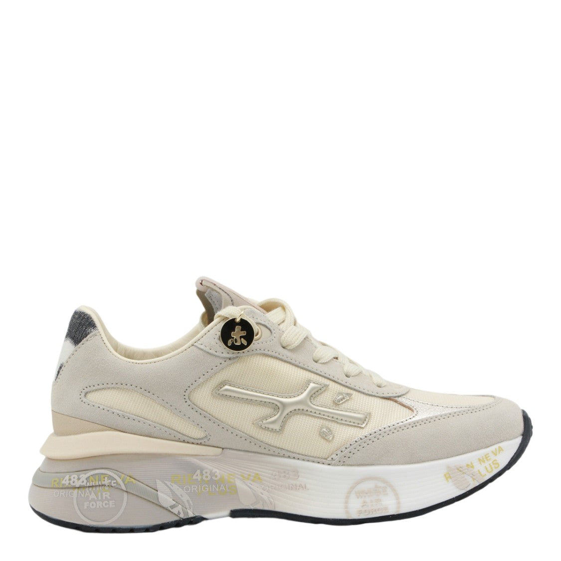 Premiata Chunky Sole Sneakers With Textured Panels