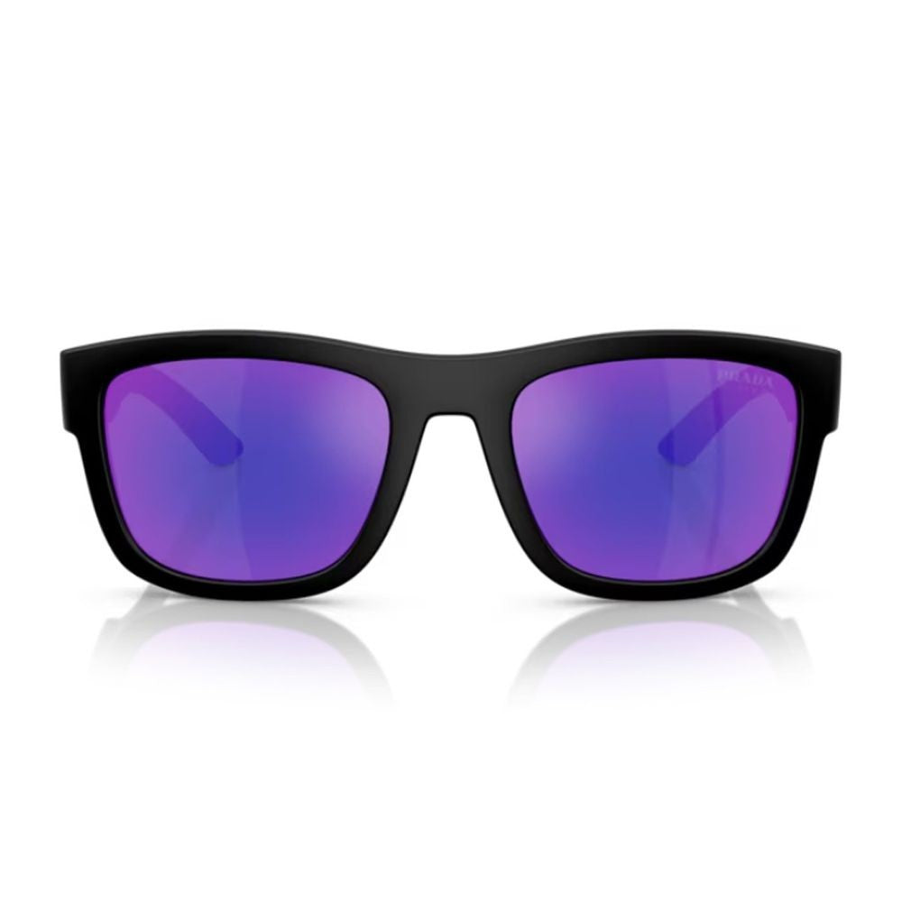 Prada Linea Rossa Ps 01Zs Rectangular Matte Black Nylon Sunglasses
