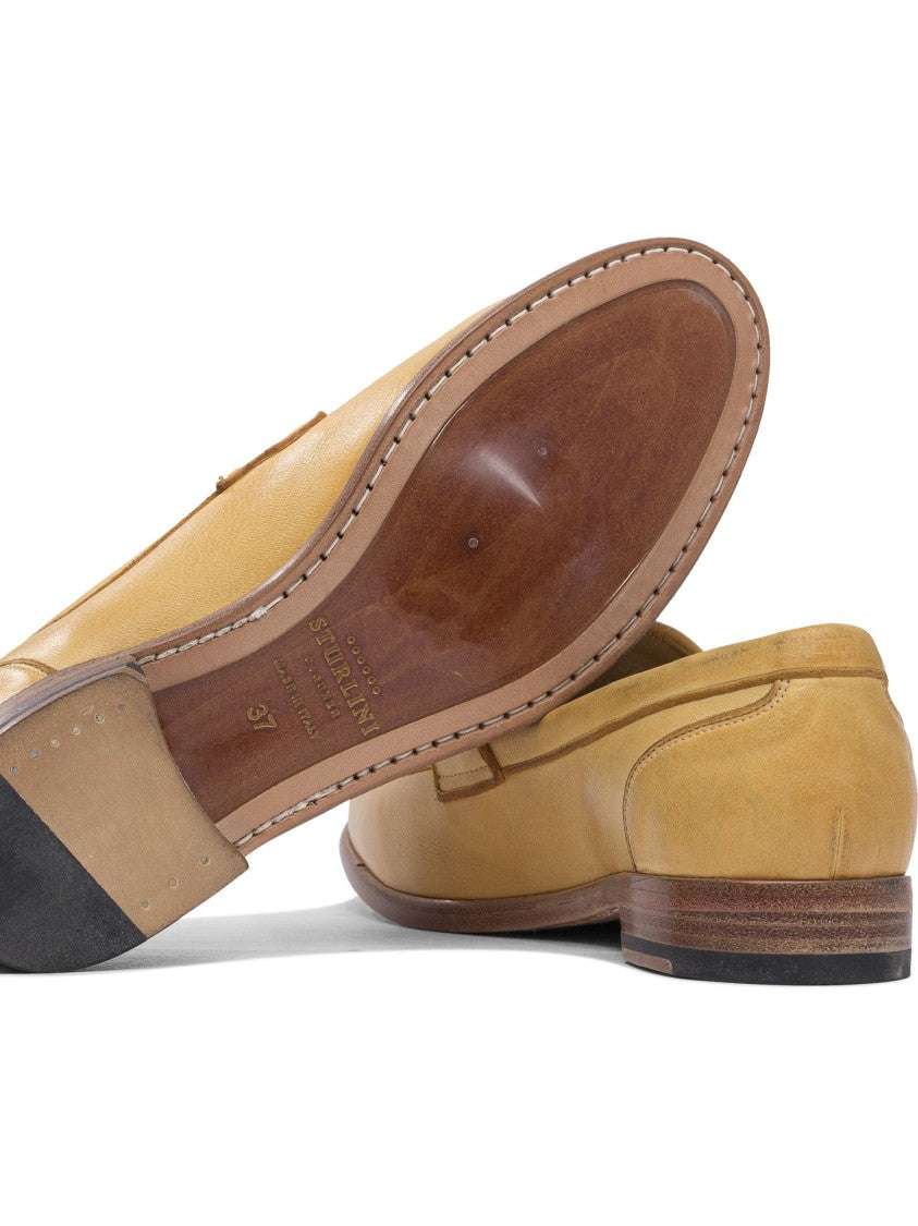 Sturlini Leather Loafers With Silhouette