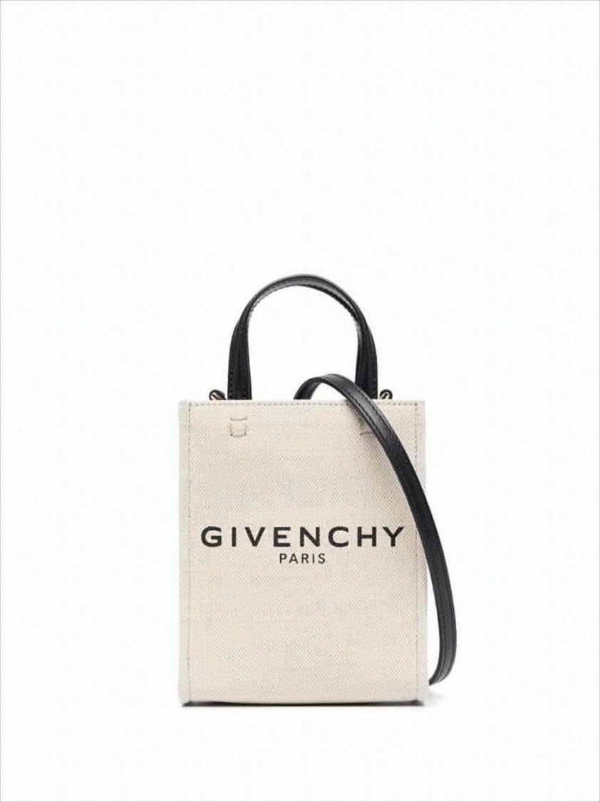 Givenchy Structured Beige Tote Bag With Bold Accents