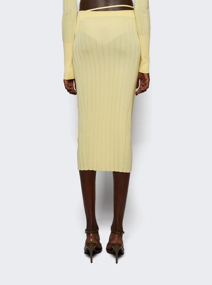 Jacquemus The Pralù Skirt Light Yellow