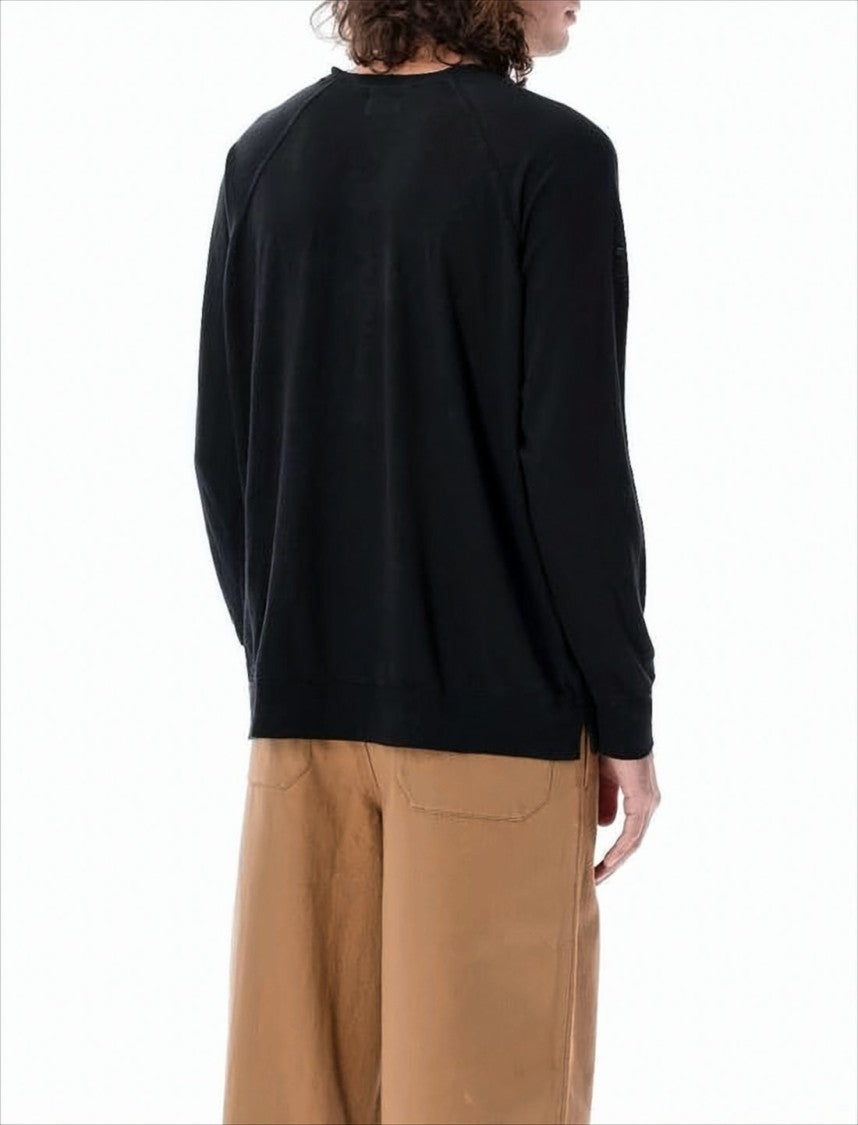 Isabel Marant Long-Sleeve Linen T-Shirt With Raglan Sleeves