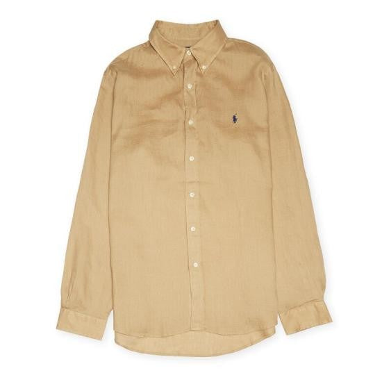 Polo Ralph Lauren Classic Long-Sleeve Linen Shirt With Embroidered Logo