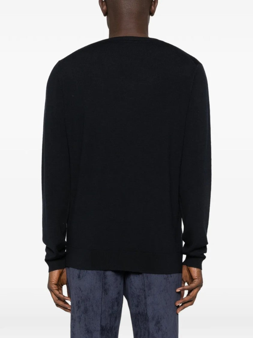Karl Lagerfeld Fitted Round Neck Knitwear Sweater