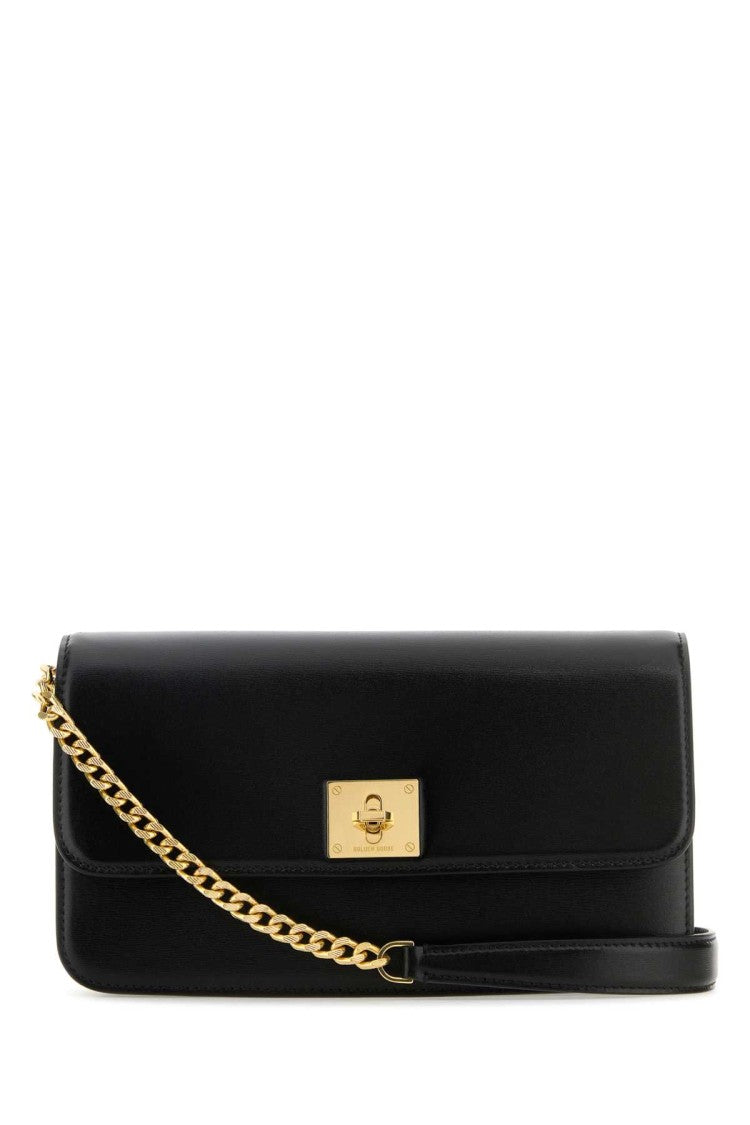 Golden Goose Black Leather Gioia Clutch