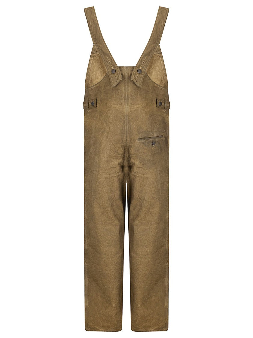 Uma Wang Blue Panda Cotton Salopette