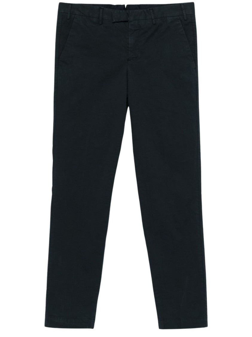 Pt Torino Tailored Blue Trousers With Design