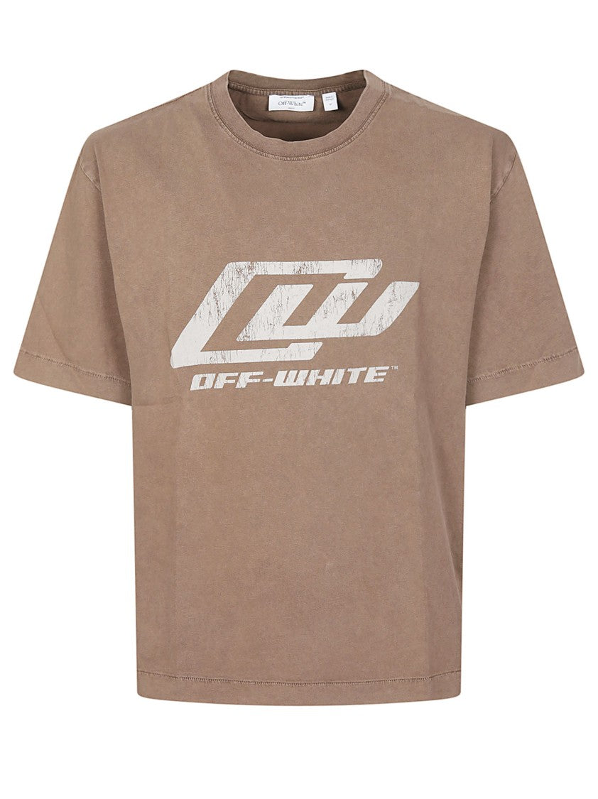 Off-White Racing Skate Cotton Graphic T-Shirt