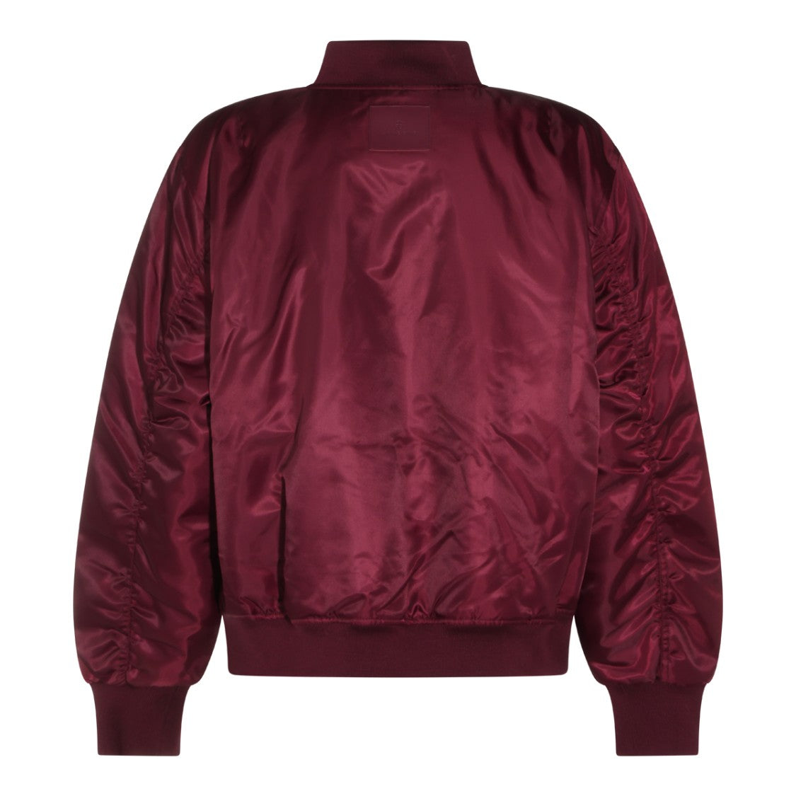 Anine Bing Casual Bomber Jacket In Rich Burgundy Shade