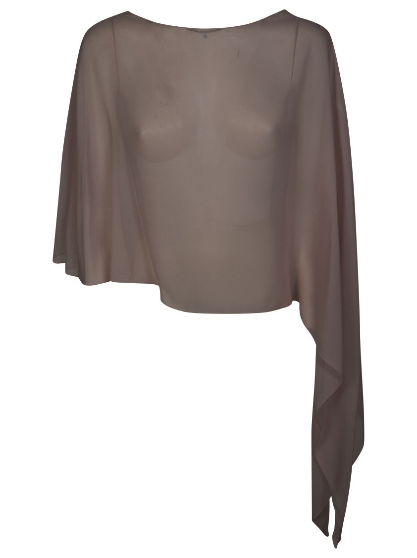 Antonelli Firenze Asymmetrical Sheer Voile Scarf