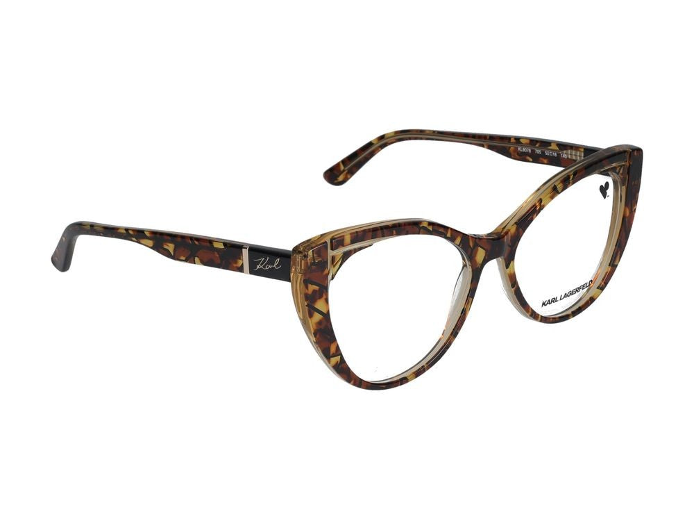 Karl Lagerfeld Eyeglasses Karl Lagerfeld Kl6078 705 Texture/Yellow 52/16/140