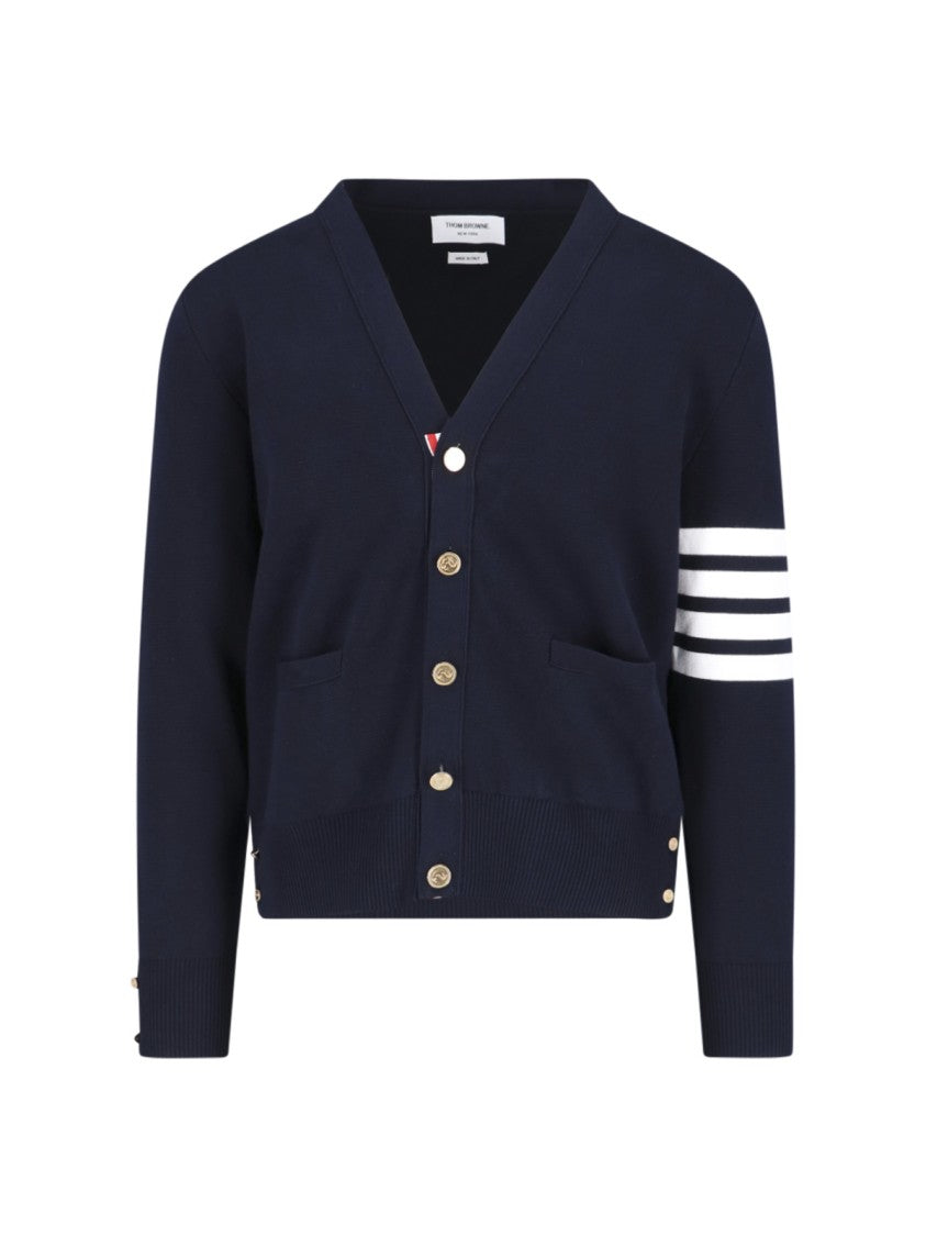 Thom Browne "4-Bar" Cardigan – Blue