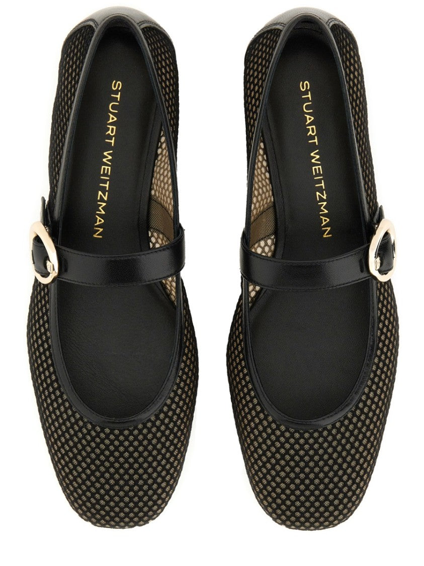 Stuart Weitzman "Arabella" Mary Jane Dancer Flats