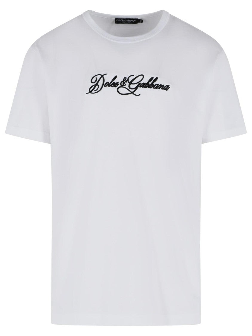 Dolce & Gabbana White Cotton T-Shirt
