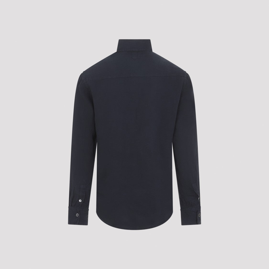 Canali Linen Long-Sleeved Casual Shirt With Classic Collar