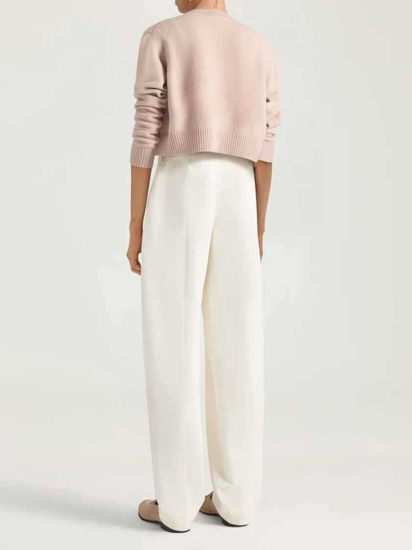 Givenchy Short Crew Neck Cropped Wool Cardigan