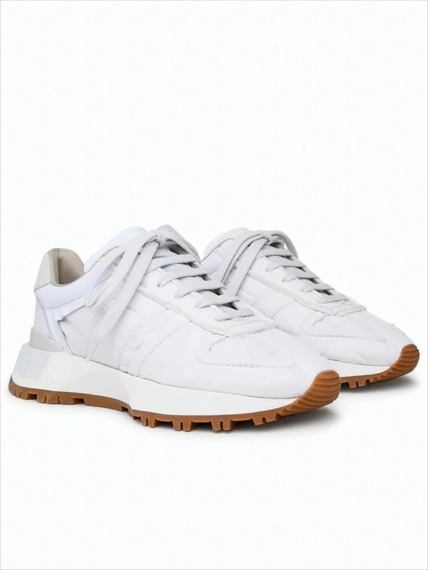 Maison Margiela Low-Top Sneakers With Nylon Upper And Contrasting Sole
