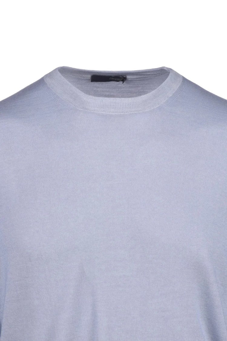 Drumohr Crew Neck Sweater - Light Blue