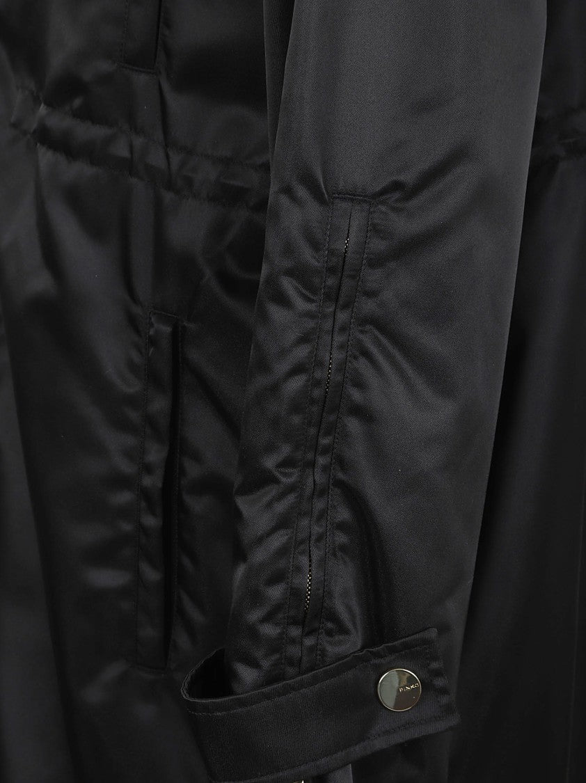 Pinko Tailored Black Jacket With Drawstring Hem