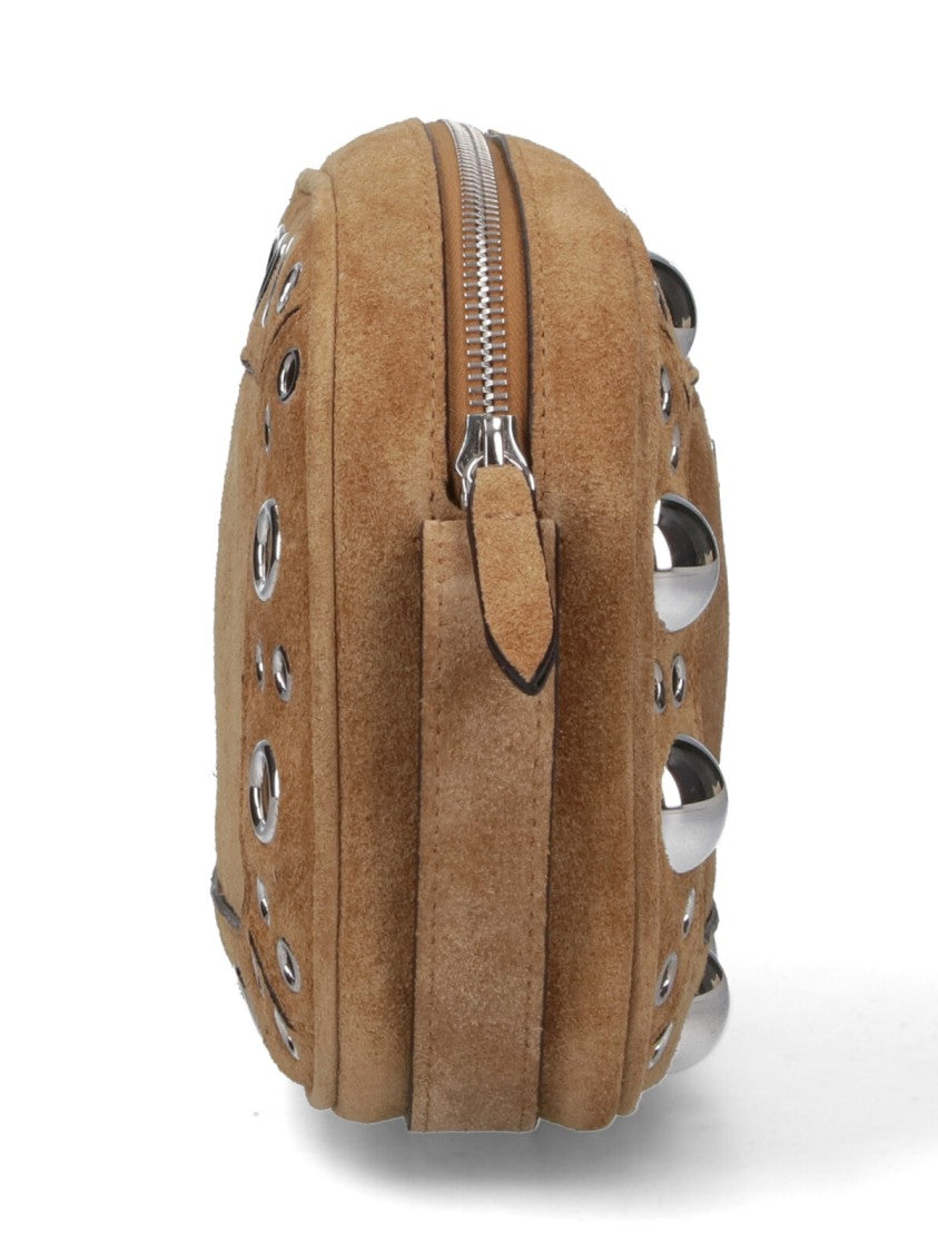 Valentino Garavani Beige Minimalist Structured Bag With Clean Lines