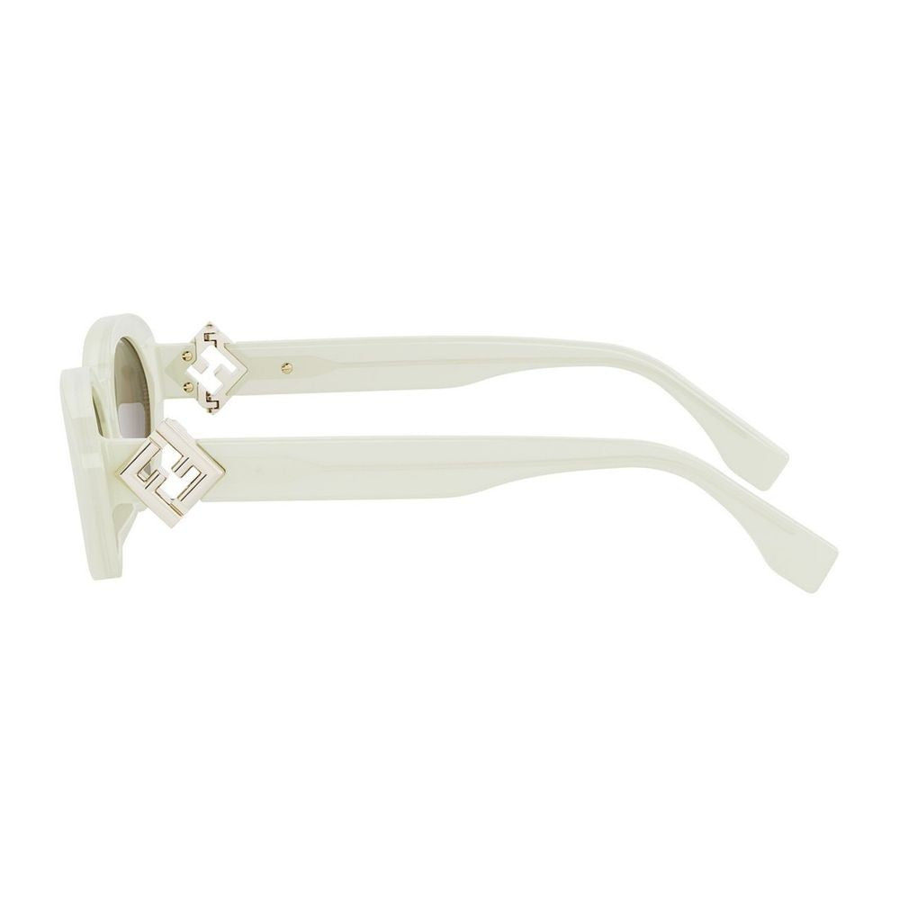 Fendi Ff Diamonds Slim Oval Acetate Sunglasses