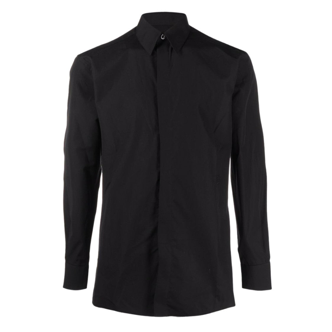 Givenchy Long-Sleeved Black Shirt With Classic Collar