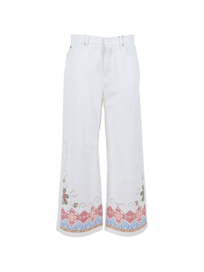 Max Mara Wide-Leg Cropped Trousers
