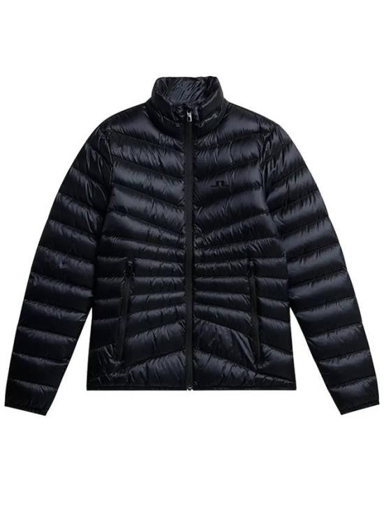 J Lindeberg Lightweight Padded Jacket With Horizontal Quilting And High Collar