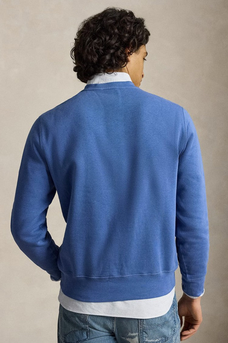 Polo Ralph Lauren Blue Teddy Bear Graphic Crew-Neck Sweatshirt