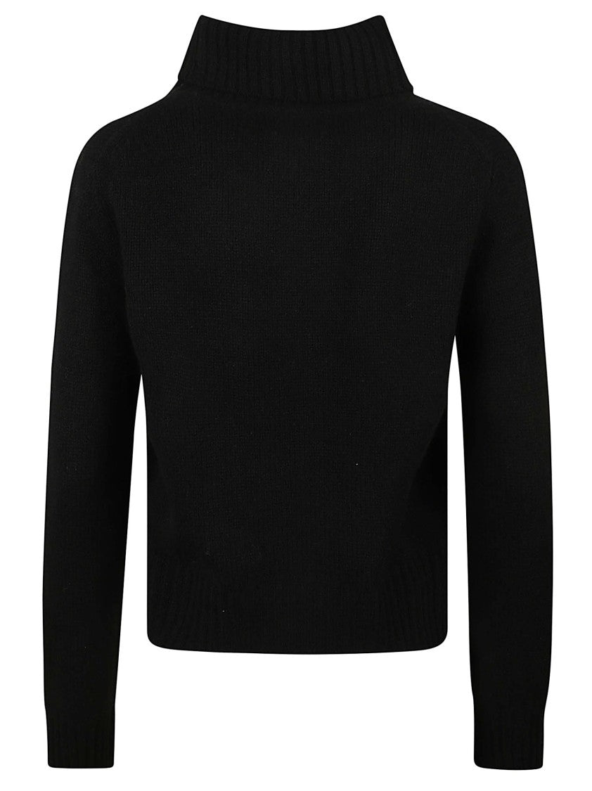 Be You Cropped Turtleneck Sweater With Ribbed Neckline And Fitted Silhouette