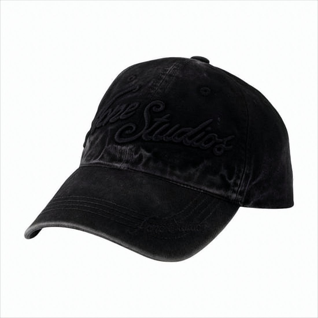 Acne Studios Classic Cotton Baseball Cap With Curved Brim And Tonal Embroidery