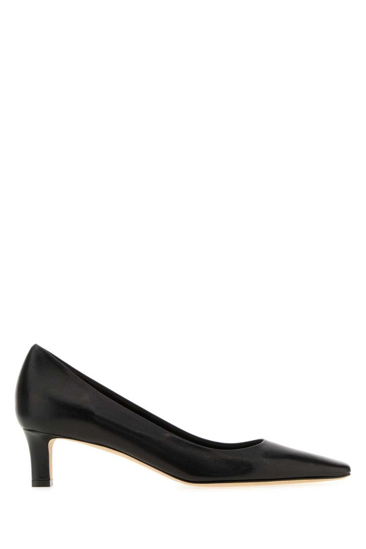 The Row Black Leather Carla 45 Pumps