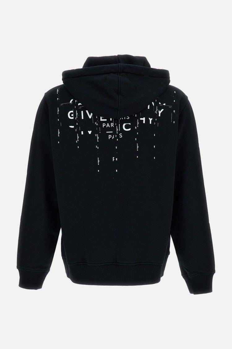 Givenchy Photographic Negative Print Zipped Hoodie