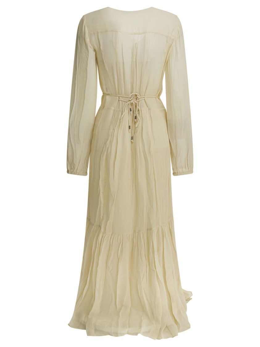 Isabel Marant Étoile Flowing Midi Dress With Deep V-Neckline