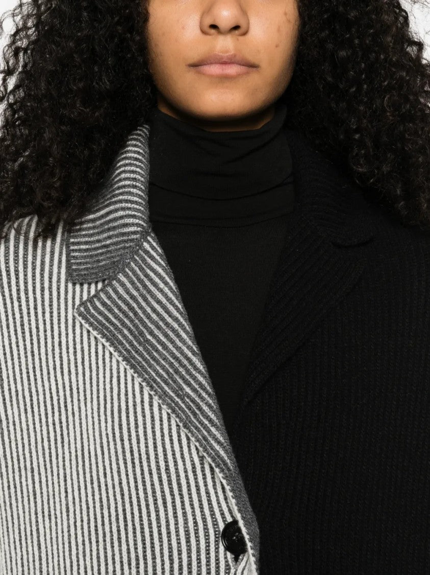 Moschino Structured Minimalist Outerwear Coat