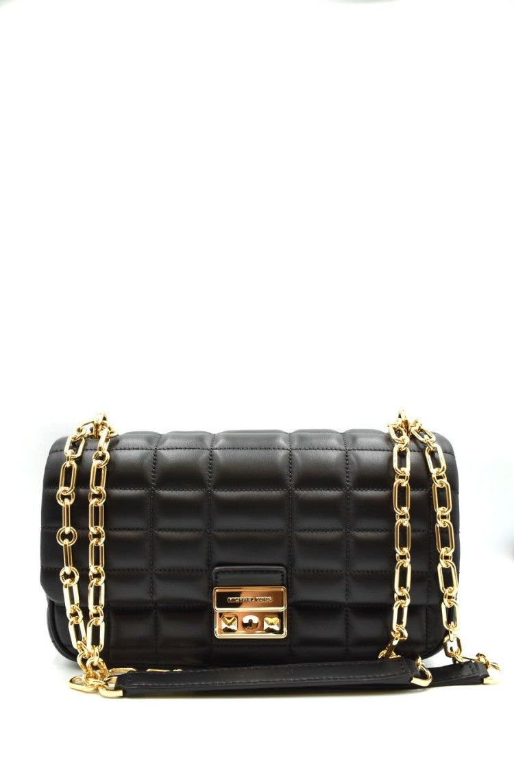 Michael Kors Quilted Black Leather Shoulder Bag