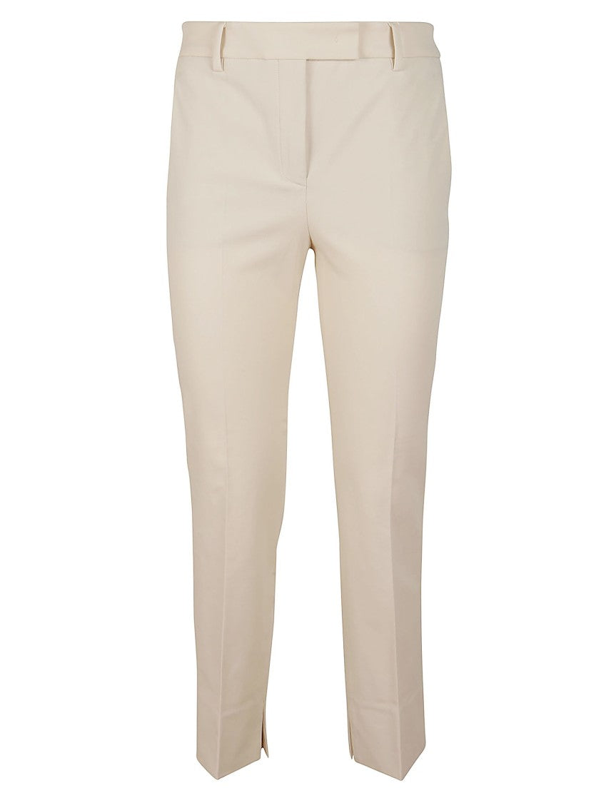 Incotex Straight-Leg Tailored Pants With Subtle Hem Slits