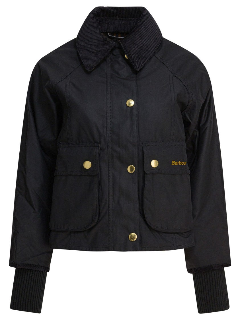 Barbour Cropped Beadnell Wax Jacket