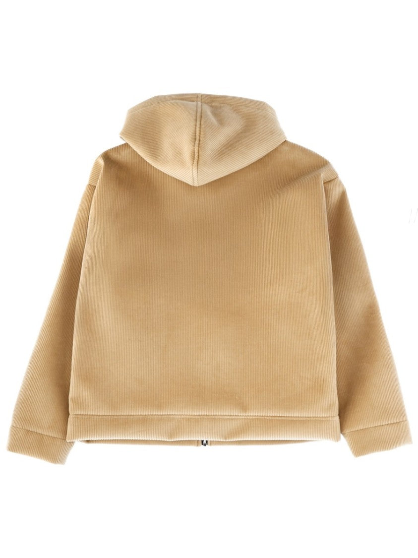 Msgm Velvet Ribbed Oversized Jacket