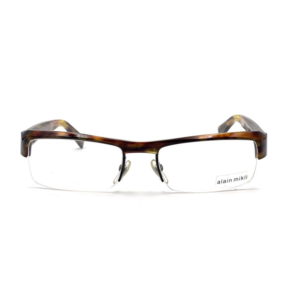 Alain Mikli Havana Al0813 Celluloid Rectangular Eyeglasses