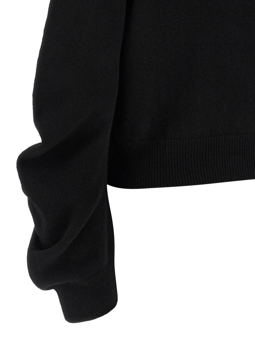 Nude Curved Sleeve Sweater