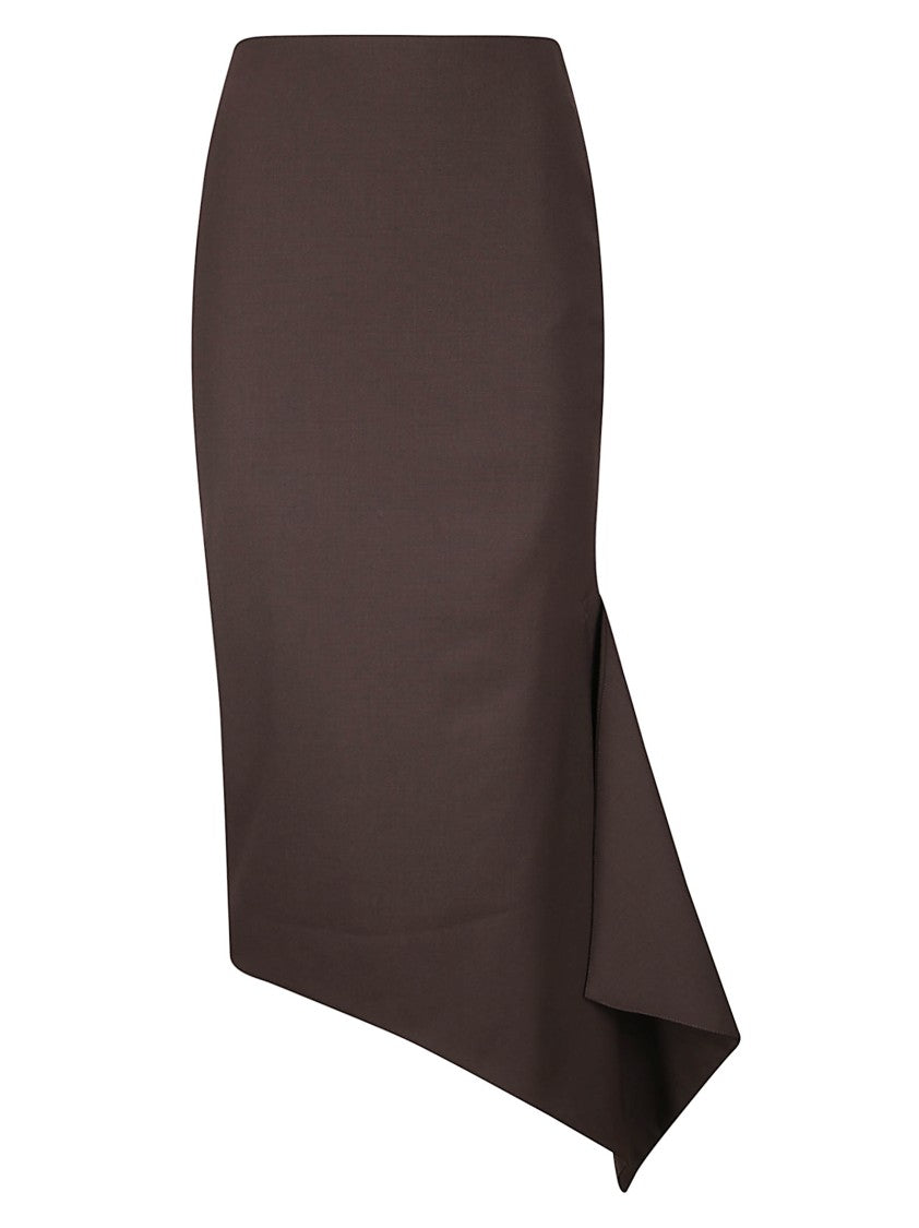 The Latest Slim Longuette Skirt With Side Slit