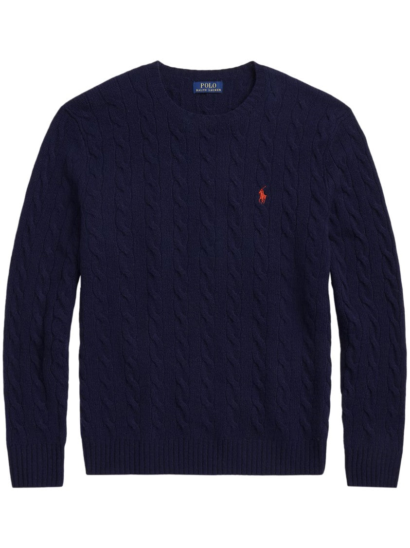 Polo Ralph Lauren Classic Cable Knit Long-Sleeve Pullover Sweater